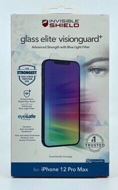 Zagg INVISIBLESHIELD Glass Elite Visionguard iPhone 12 Pro Max Screen Protector